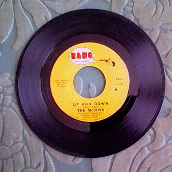 The McCoys Other - The McCoys 45 rpm record "Up and Down/If You Tell a Lie"